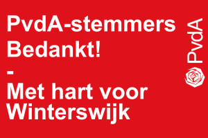 PvdA de tweede partij in Winterswijk, kiezers bedankt!